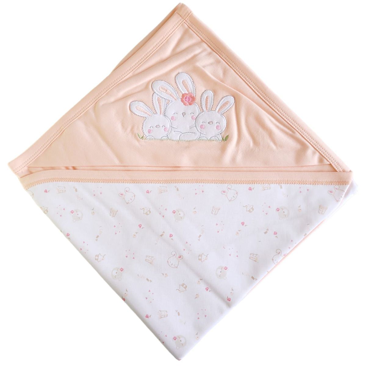 GENERICO - Colcha Bebé Algodón Pima  78 x 75 cm - MELÓN