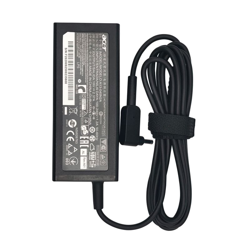 ACER - CARGADOR PARA ACER 19V 2.37A 45W, PUNTA 3.0*1.1MM, MODEL A13-045N2A