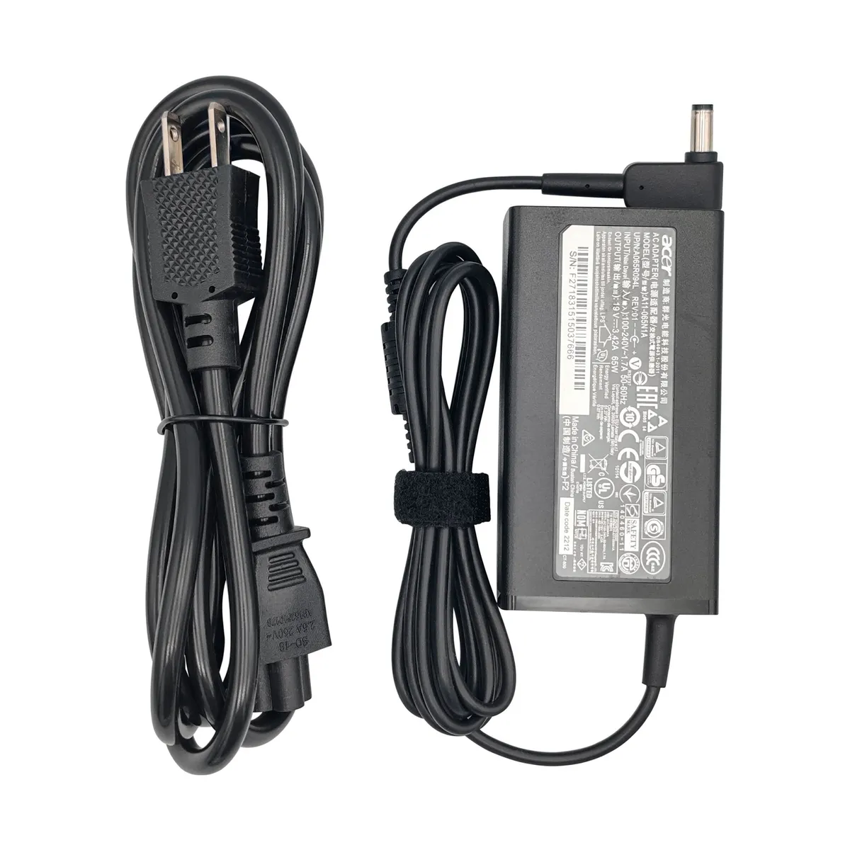 ACER - CARGADOR PARA ACER 19V 3.42A 65W, PUNTA 5.5*1.7MM, MODEL A11-065N1A