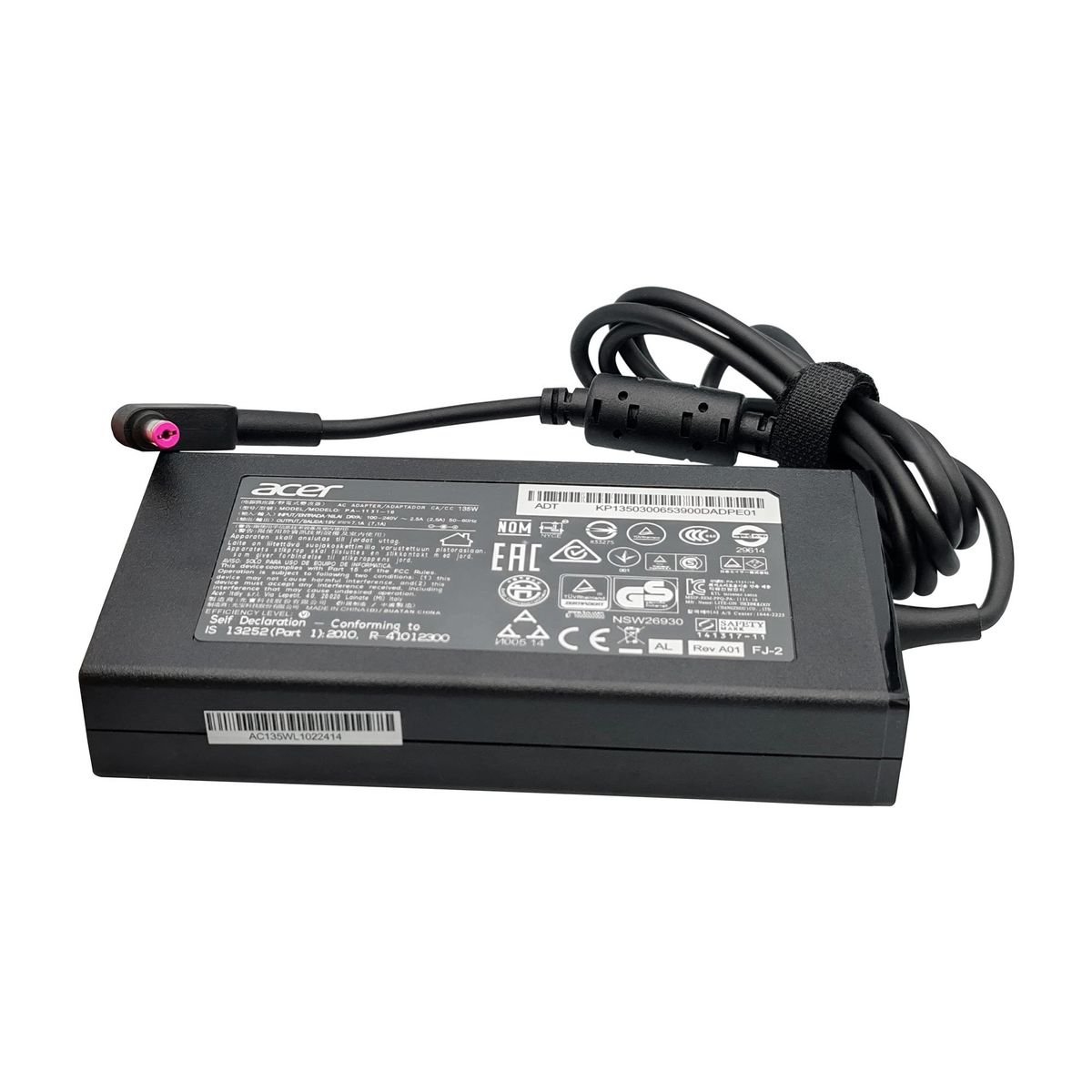 ACER - CARGADOR PARA ACER 19V 7.1A 135W, PUNTA 5.5*1.7 MM, MODEL PA-1131-16