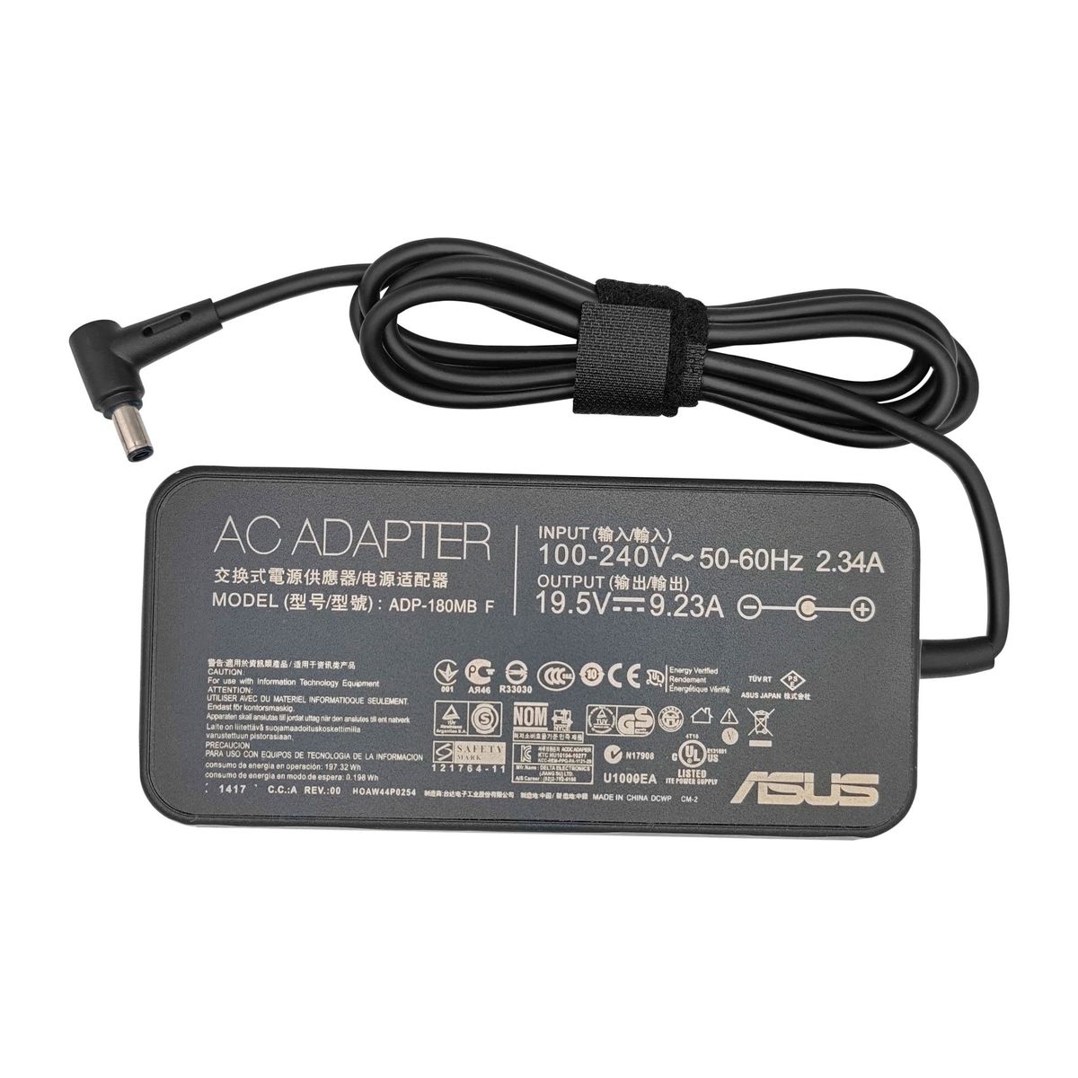 ASUS - CARGADOR PARA ASUS 19.5V 9.23A 180W, PUNTA 6.0*3.7MM, MODEL ADP-180MB F