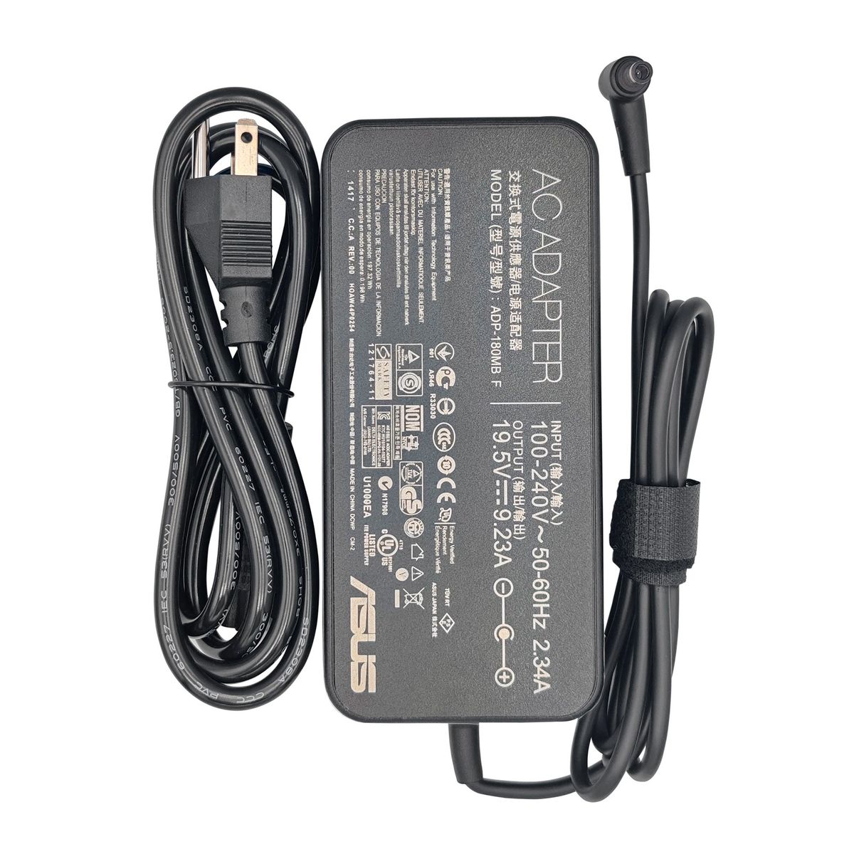ASUS - CARGADOR PARA ASUS 19.5V 9.23A 180W, PUNTA 6.0*3.7MM, MODEL ADP-180MB F