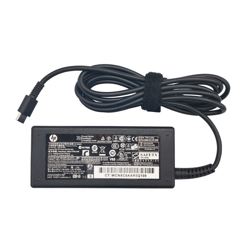 HP - CARGADOR PARA HP 20V 3.25 65W, PUNTA USB-C, MODEL TPN-CA06