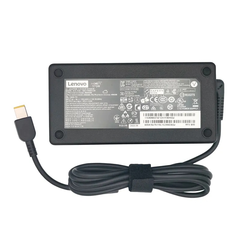 LENOVO - CARGADOR PARA LENOVO 20V8.5A170W PUNTA USB AMARILLA MODEL ADL170NDC3A