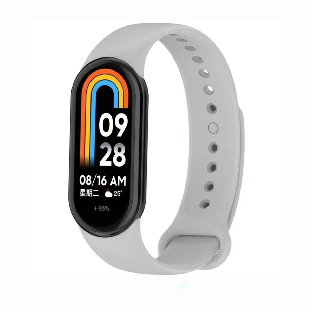 GENERICO - Correa de Silicona Para Xiaomi Mi Band 8 - Gris