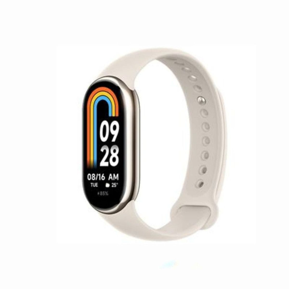 GENERICO - Correa de Silicona Para Xiaomi Mi Band 8 - Ivory
