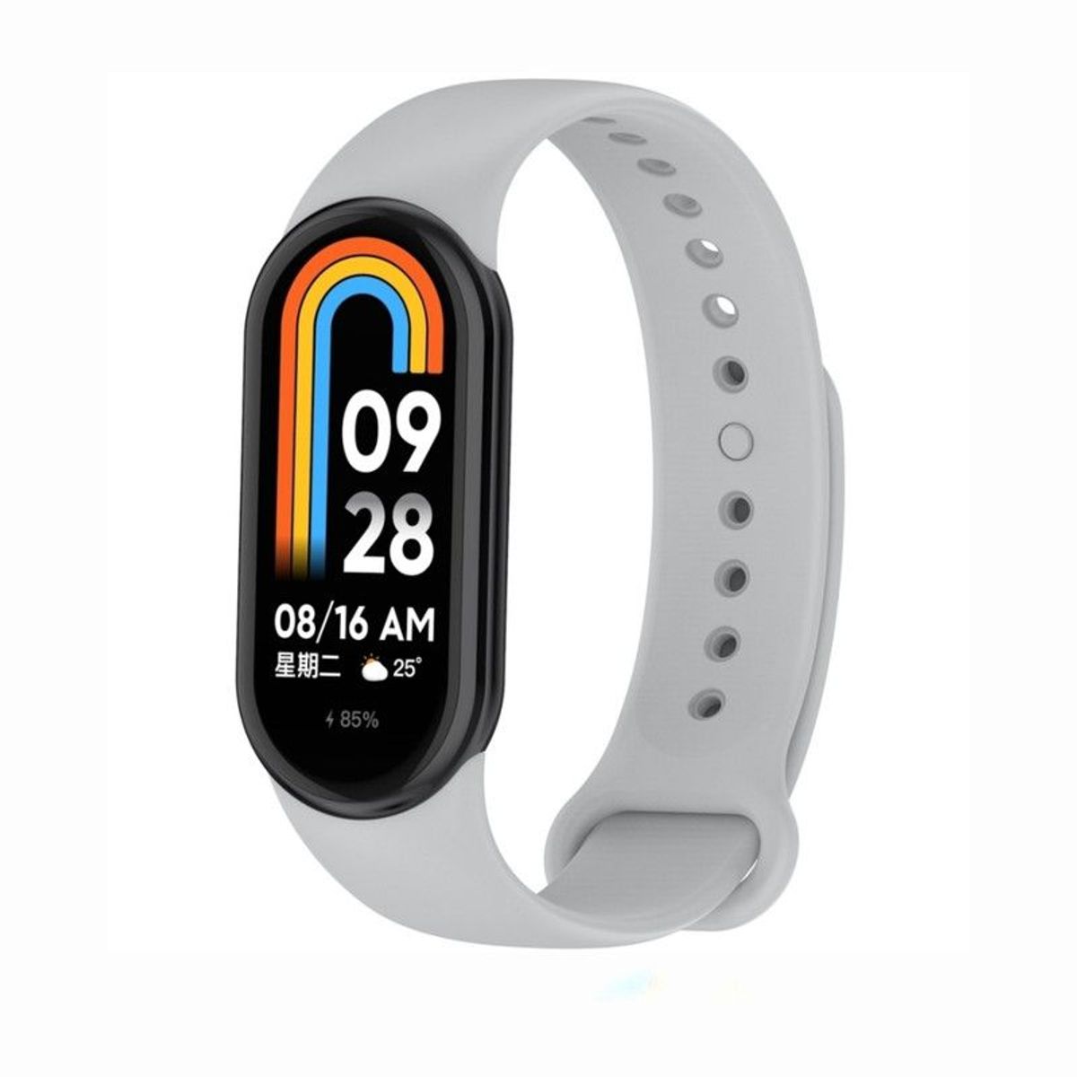 GENERICO - Correa de Silicona Para Xiaomi Mi Band 8 - Gris