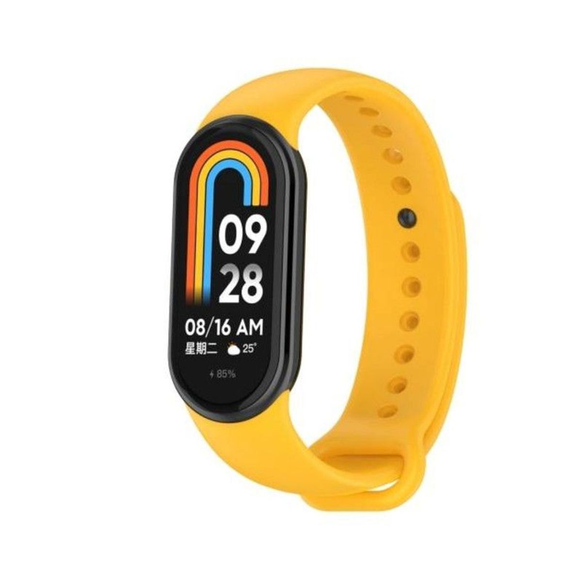 GENERICO - Correa de Silicona Para Xiaomi Mi Band 8 - Amarillo