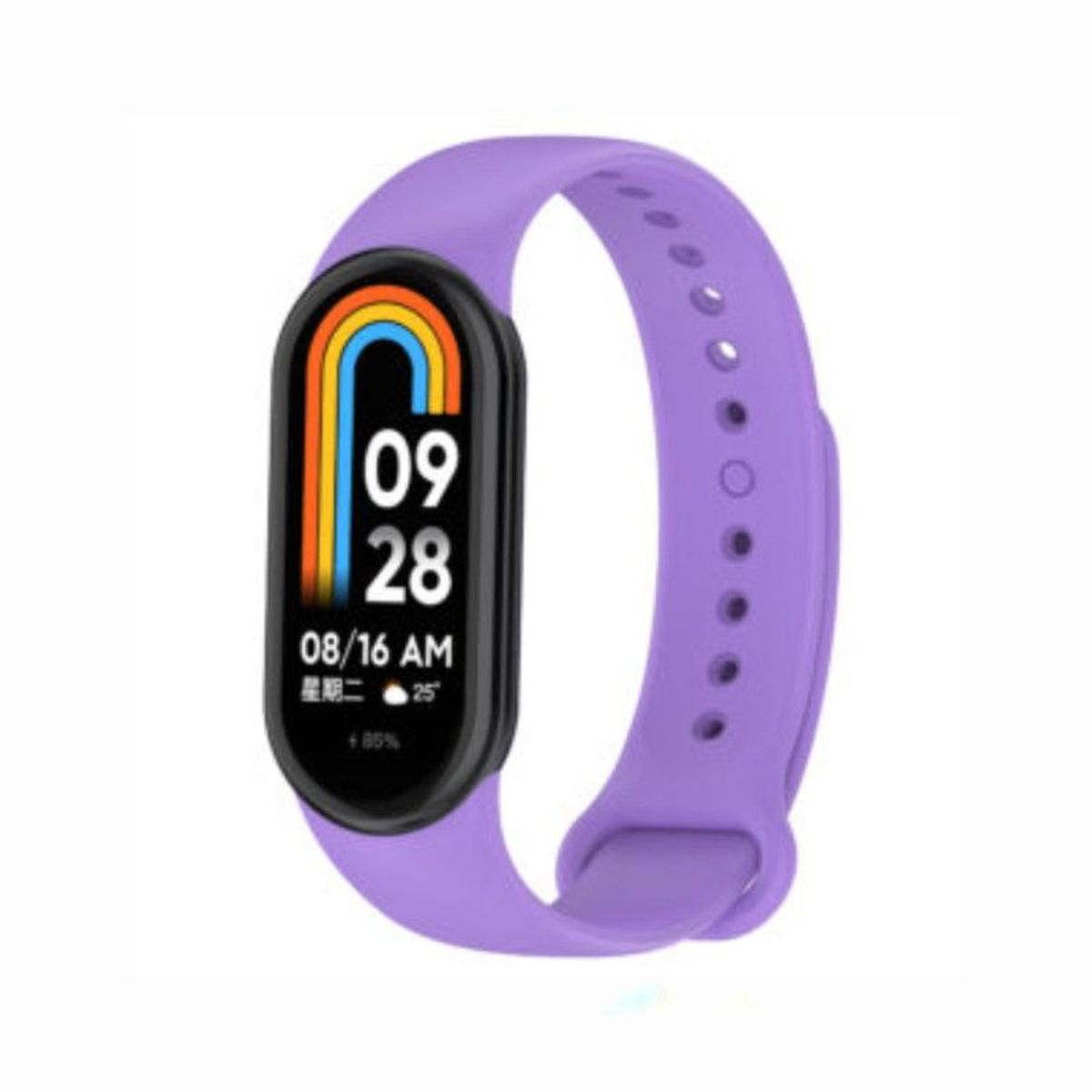 GENERICO - Correa de Silicona Para Xiaomi Mi Band 8 - Lila