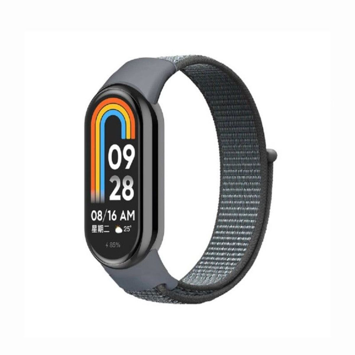 GENERICO - Correa de Nylon Para Xiaomi Mi Band 8 - Gris