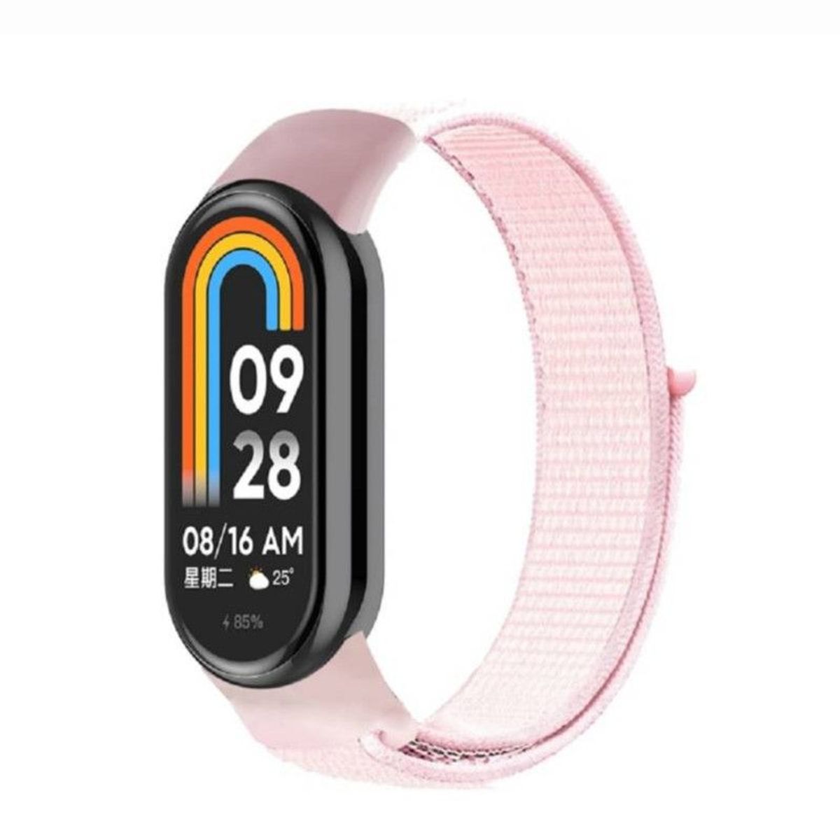 GENERICO - Correa de Nylon Para Xiaomi Mi Band 8 - Rosa