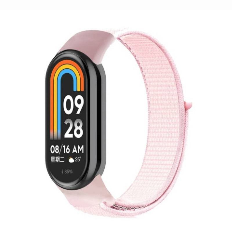 GENERICO - Correa de Nylon Para Xiaomi Mi Band 8 - Rosa