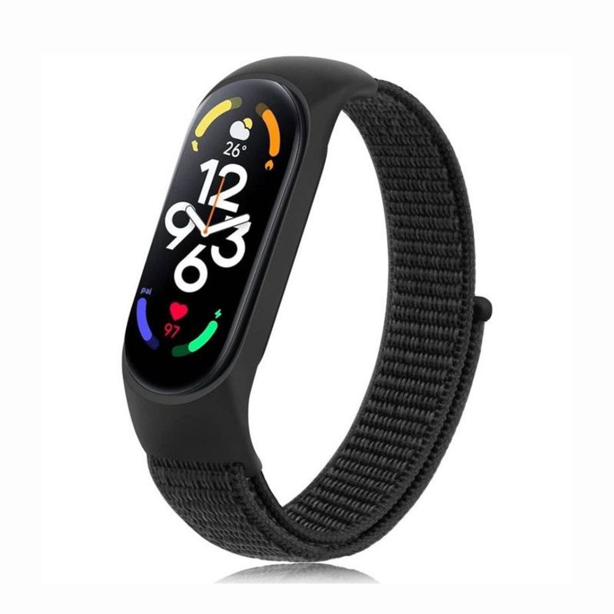 GENERICO - Correa de Nylon Para Xiaomi Mi Band 8 - Negro