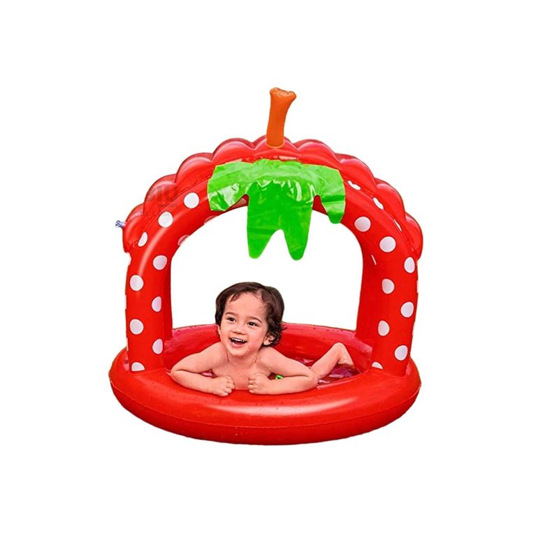 BESTWAY - Piscina con Tematica de Fresita para Niños Tono Rojo