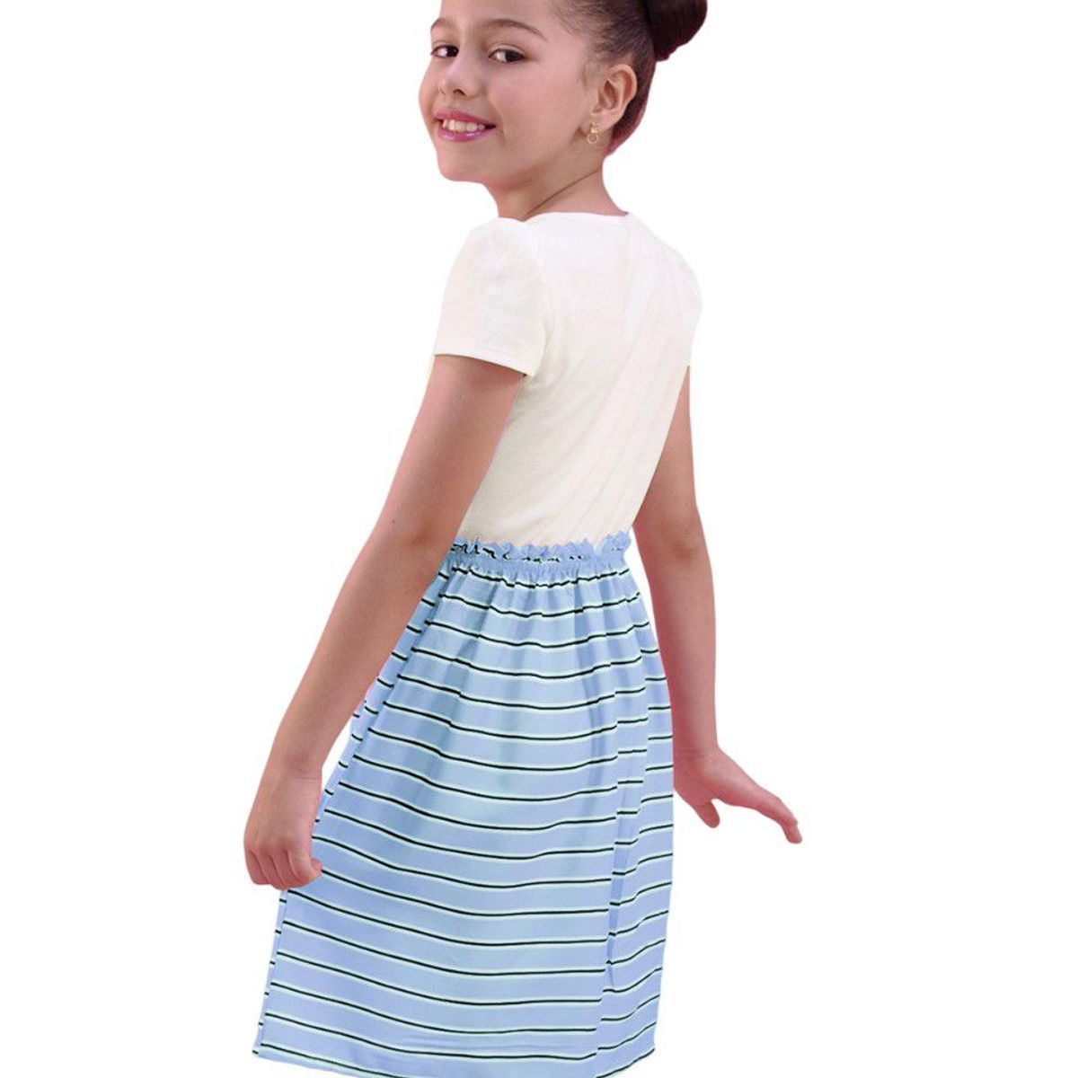 KIDS MASHMELO - Vestido de Niña con Estampado ‘Beautiful Chic’ Kids Mashmelo