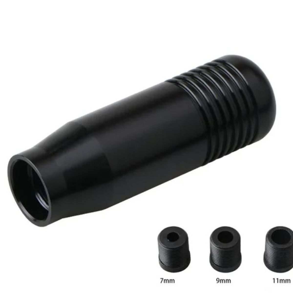 GENERICO - Perilla deportiva universal para auto Negro mate