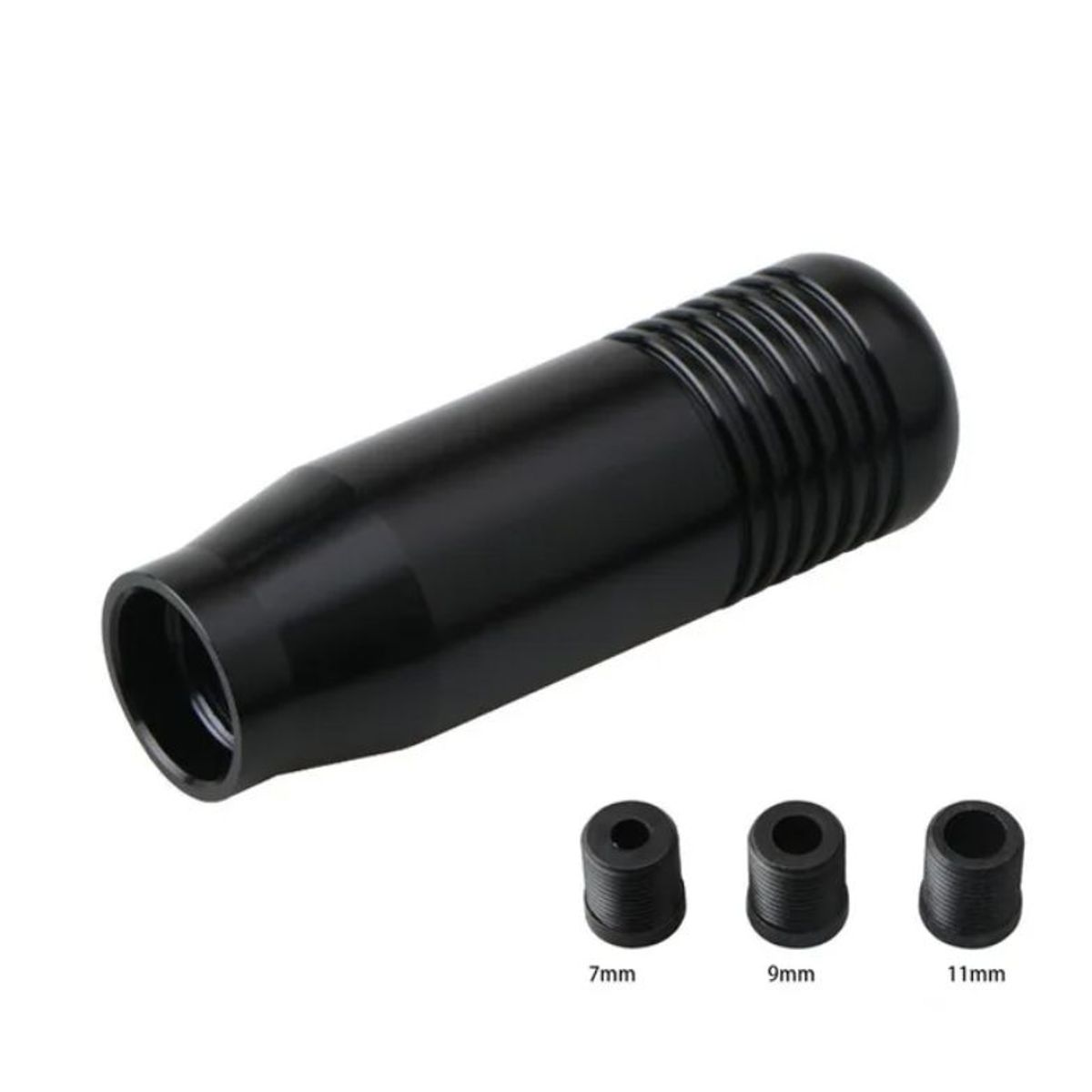 GENERICO - Perilla deportiva universal para auto Negro mate