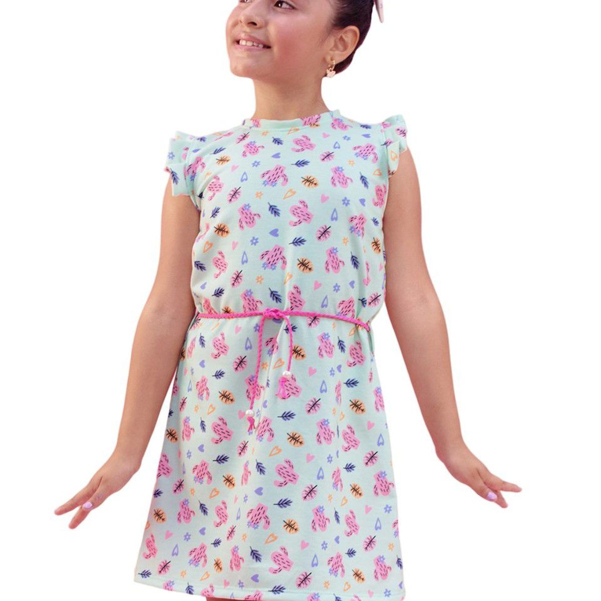 KIDS MASHMELO - Vestido en Jersey Estampado para niña Kids Mashmelo