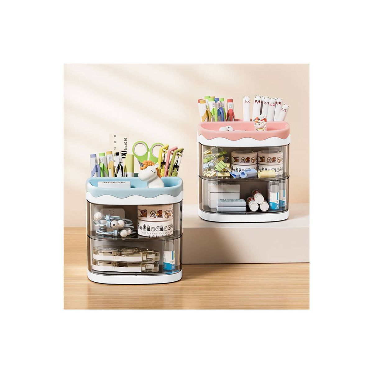 GENERICO - Organizador de Escritorio Oficina Porta Lapiceros