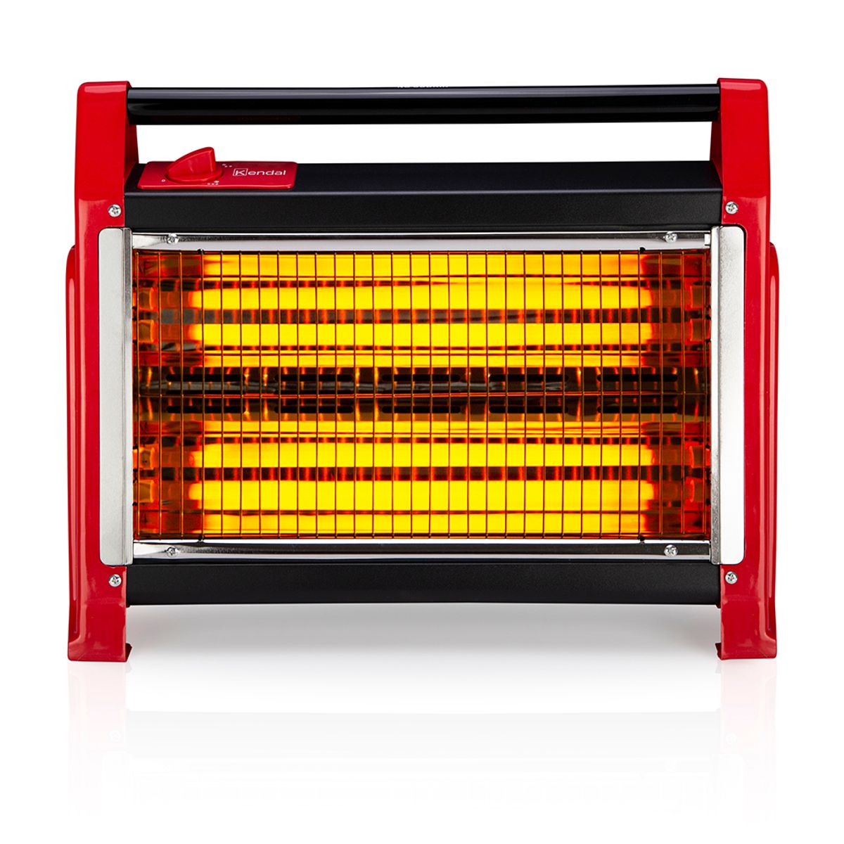 KENDAL - Estufa Calefactor de Cuarzo Kendal  KC-160AS Rojo