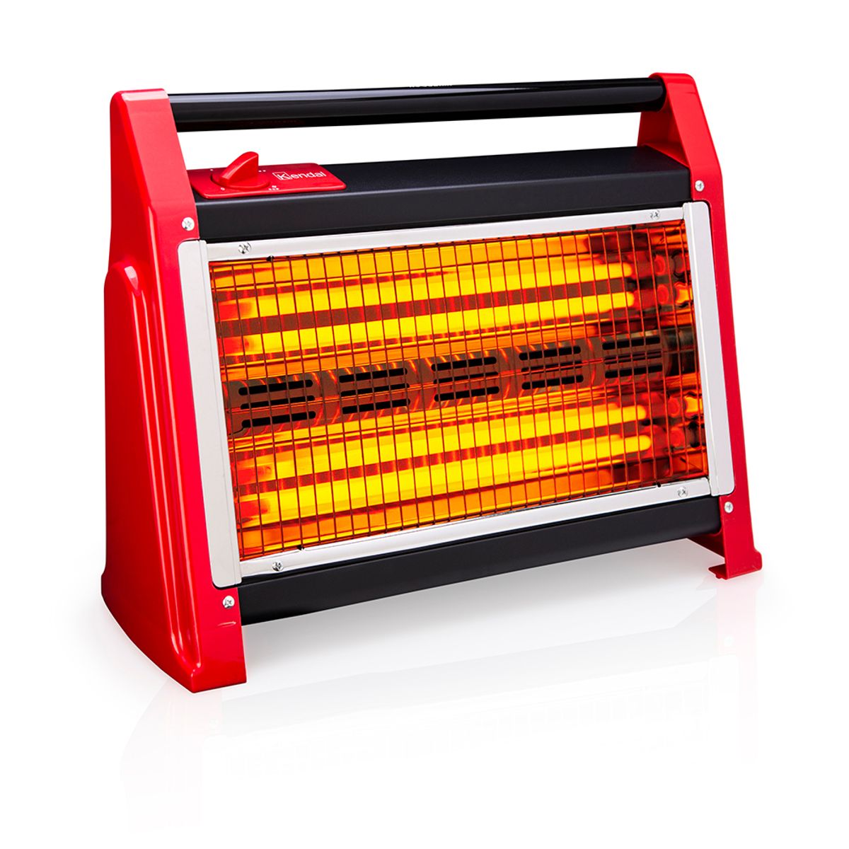 KENDAL - Estufa Calefactor de Cuarzo Kendal  KC-160AS Rojo