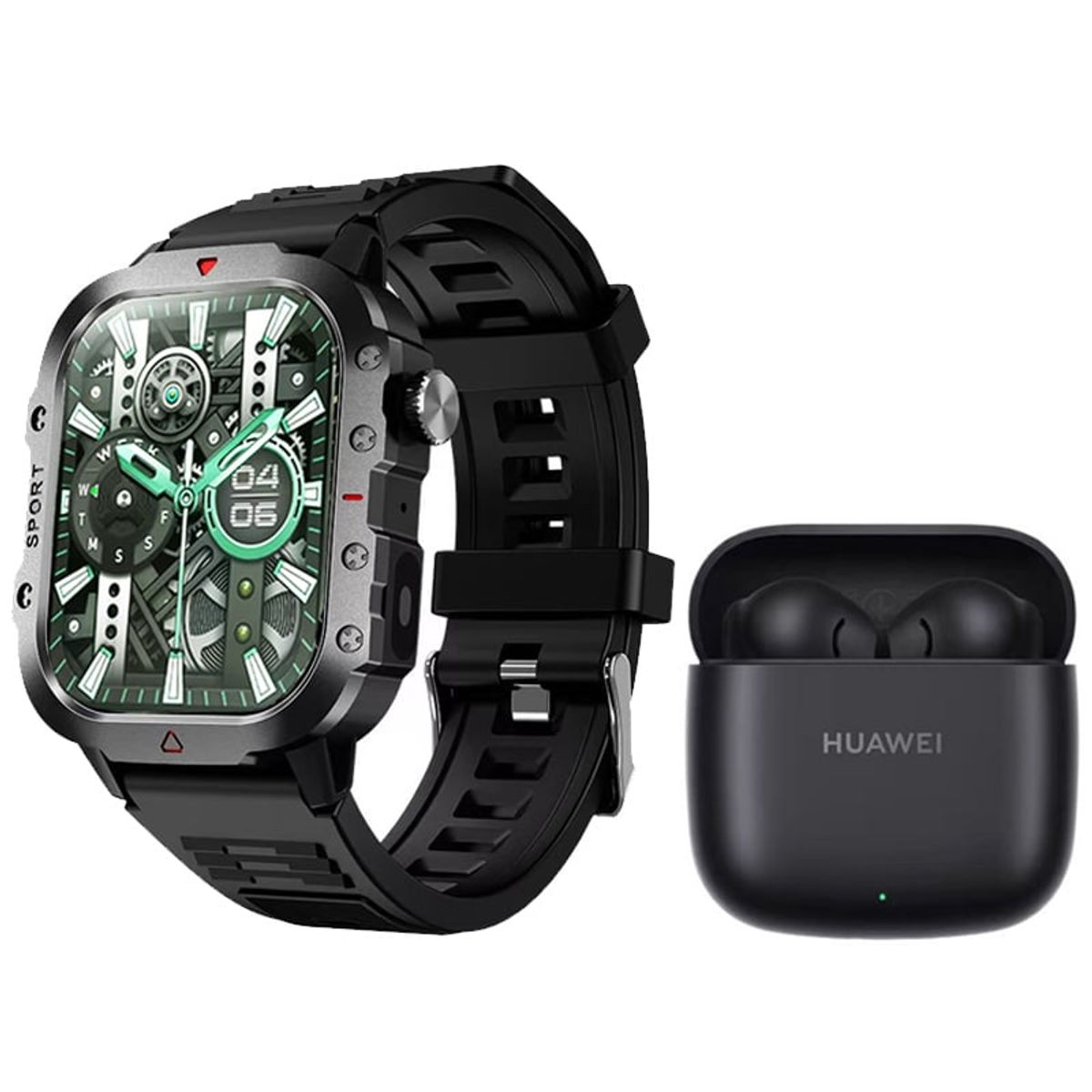 HUAWEI - Audífonos Huawei Freebuds SE 2-Negro y Toumi GT-K reloj inteligente