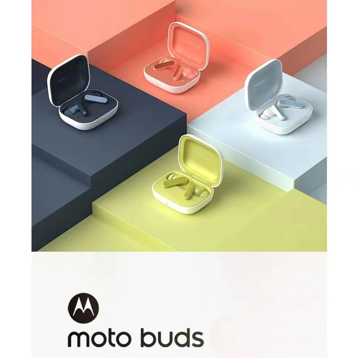 MOTOROLA - Motorola Buds Auriculares intraurales inalámbricos -Azul y Estuche