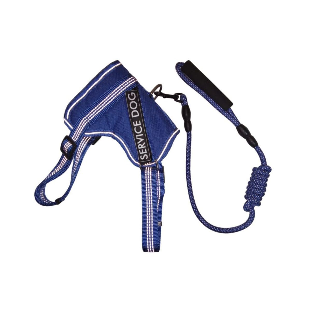 GENERICO - Pechera arnés anti tirones Service Dog Azul talla XL