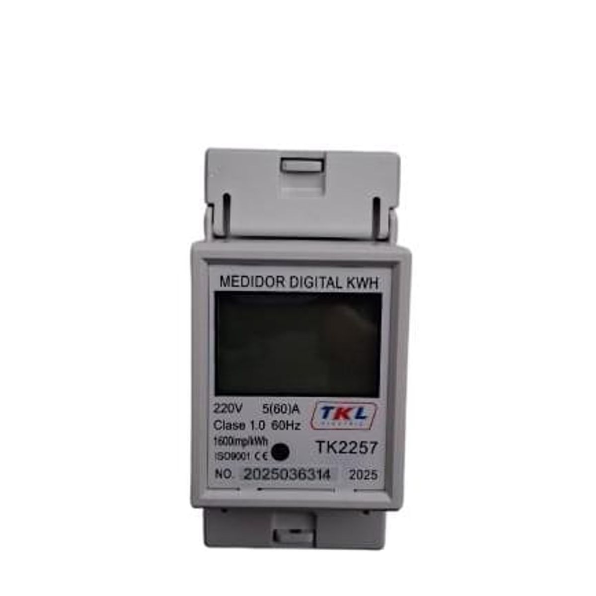 GENERICO - MEDIDOR DIGITAL MONOFASICO -  RIEL DIN TKL 60A