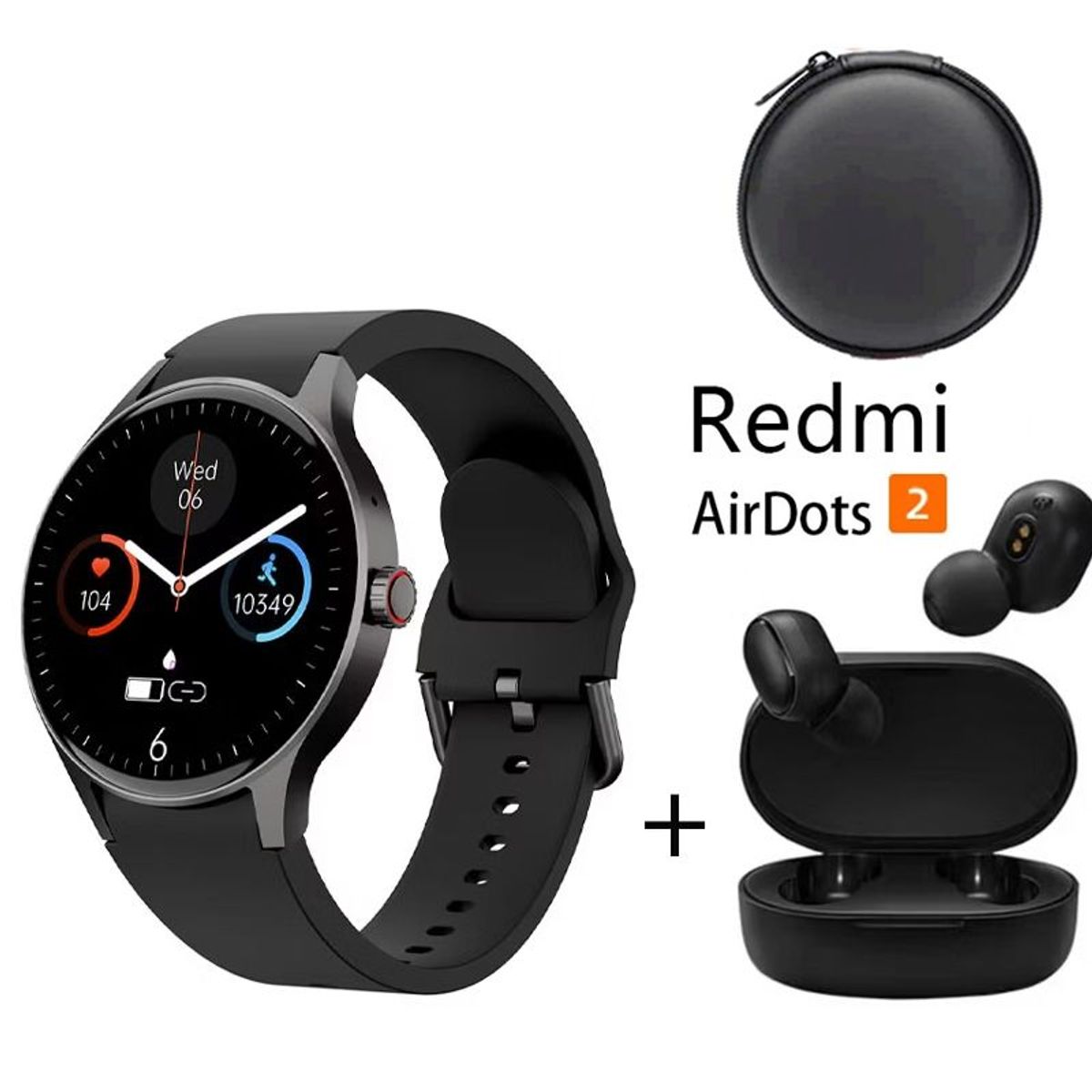 XIAOMI - Smartwatch Y80-B y Audifonos Redmi AirDots 2 y Estuche