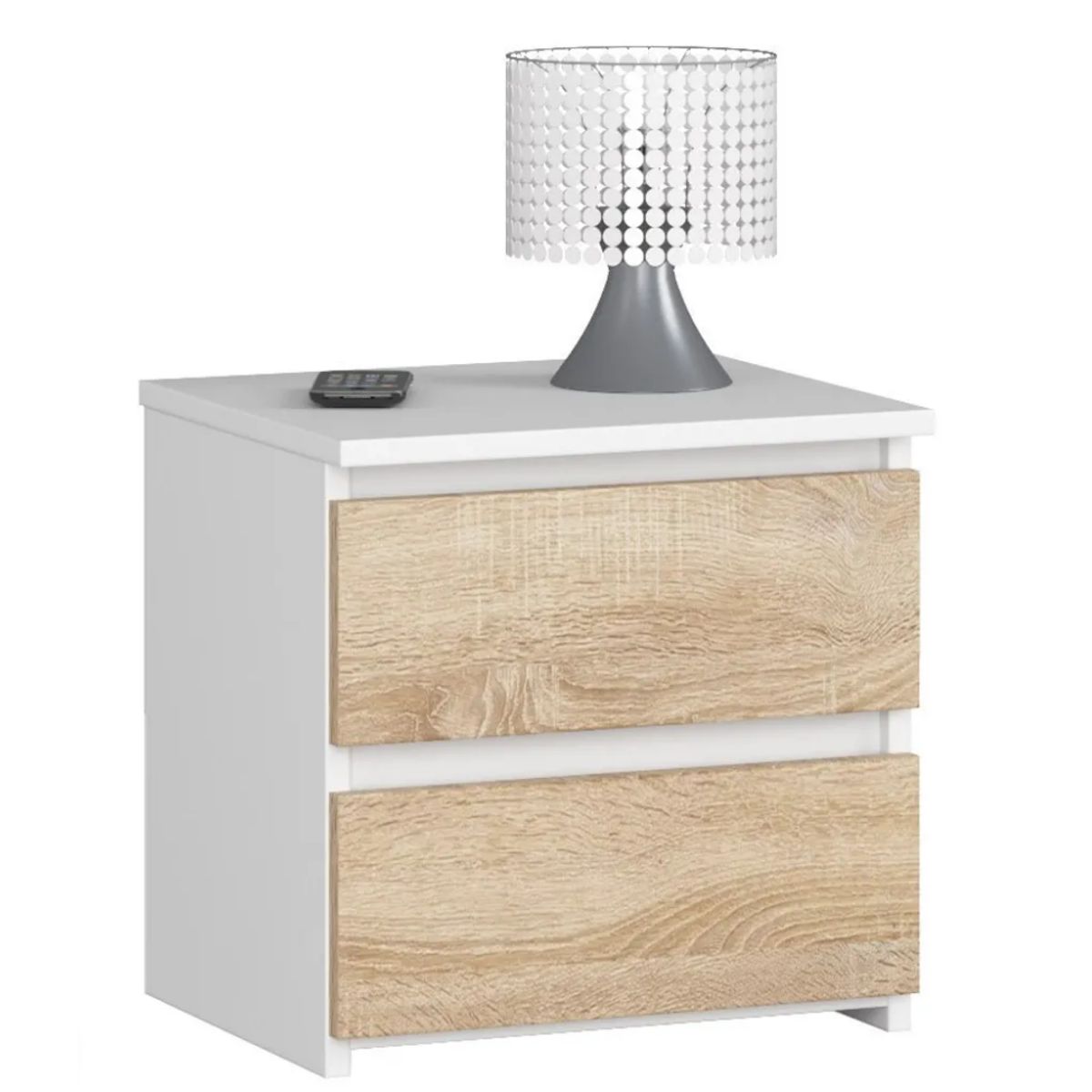 GENERICO - Velador Vintage Sonoma 2 cajones - Petrox Home