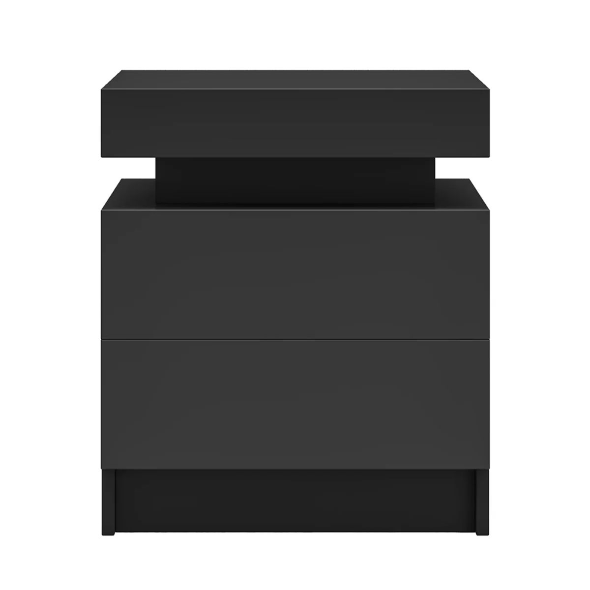 CENTRAL DECCO - VELADOR 2 CAJONES MEGAN NEGRO