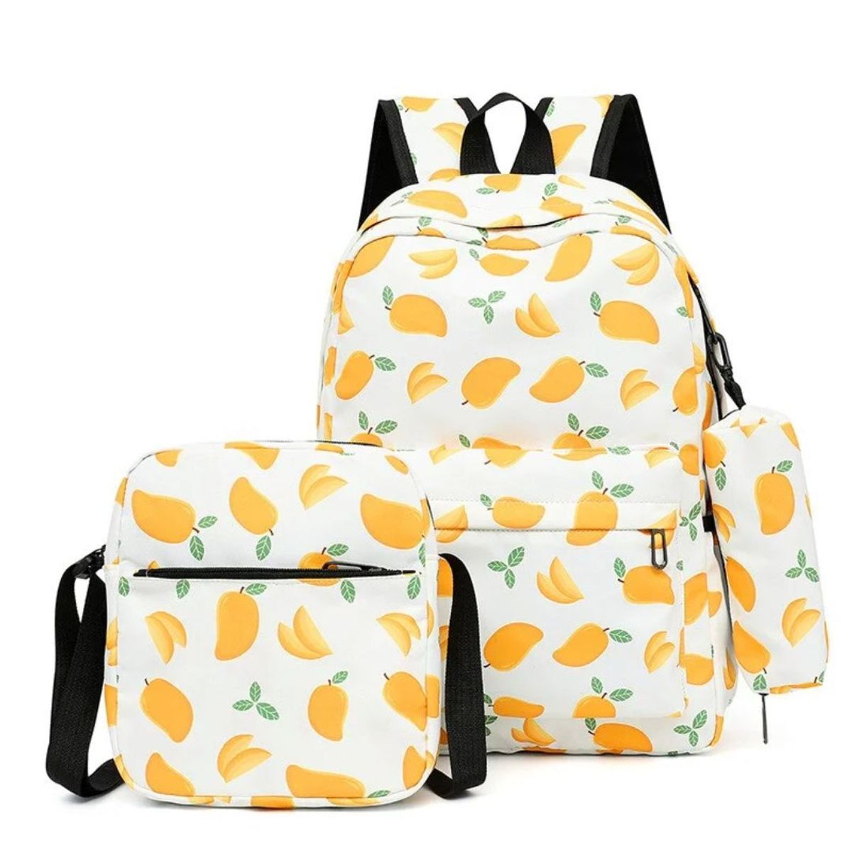 GENERICO - Juego de mochila para estudiante con diseño de mango - kit de 3 piezas