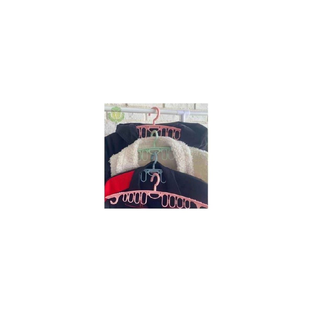 GENERICO - Colgador o Gancho de Ropa Ahorro de Espacio Set x4 Verdes