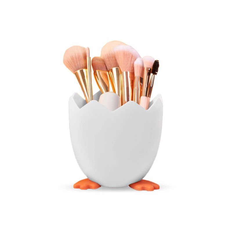 GENERICO - Organizador de Maquillaje Cosméticos Porta Brochas Huevito