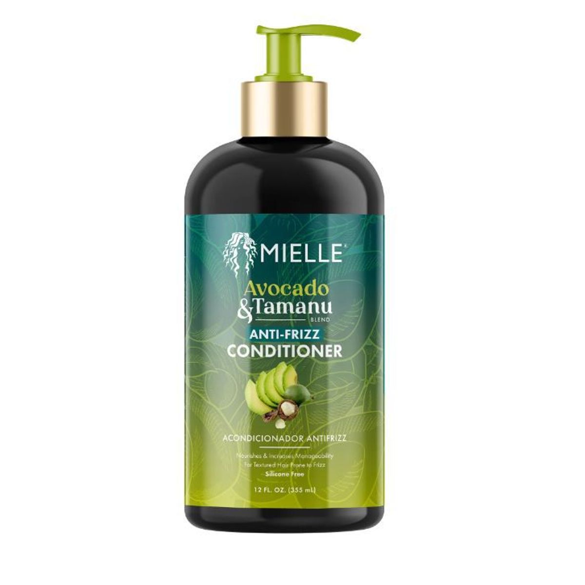 MIELLE - Acondicionador Antiencrespamiento de Aguacate y Tamanu 355ml Mielle