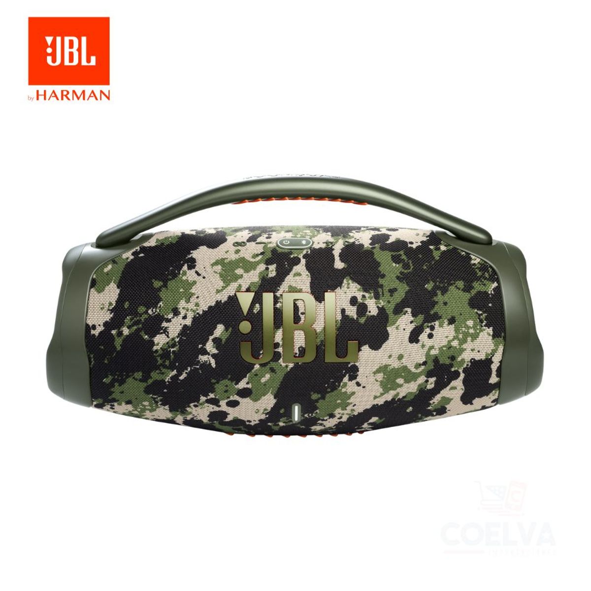 JBL - JBL BoomBox 3 Parlante Portátil Bluetooth Sonido Potente IPX7 - Camu