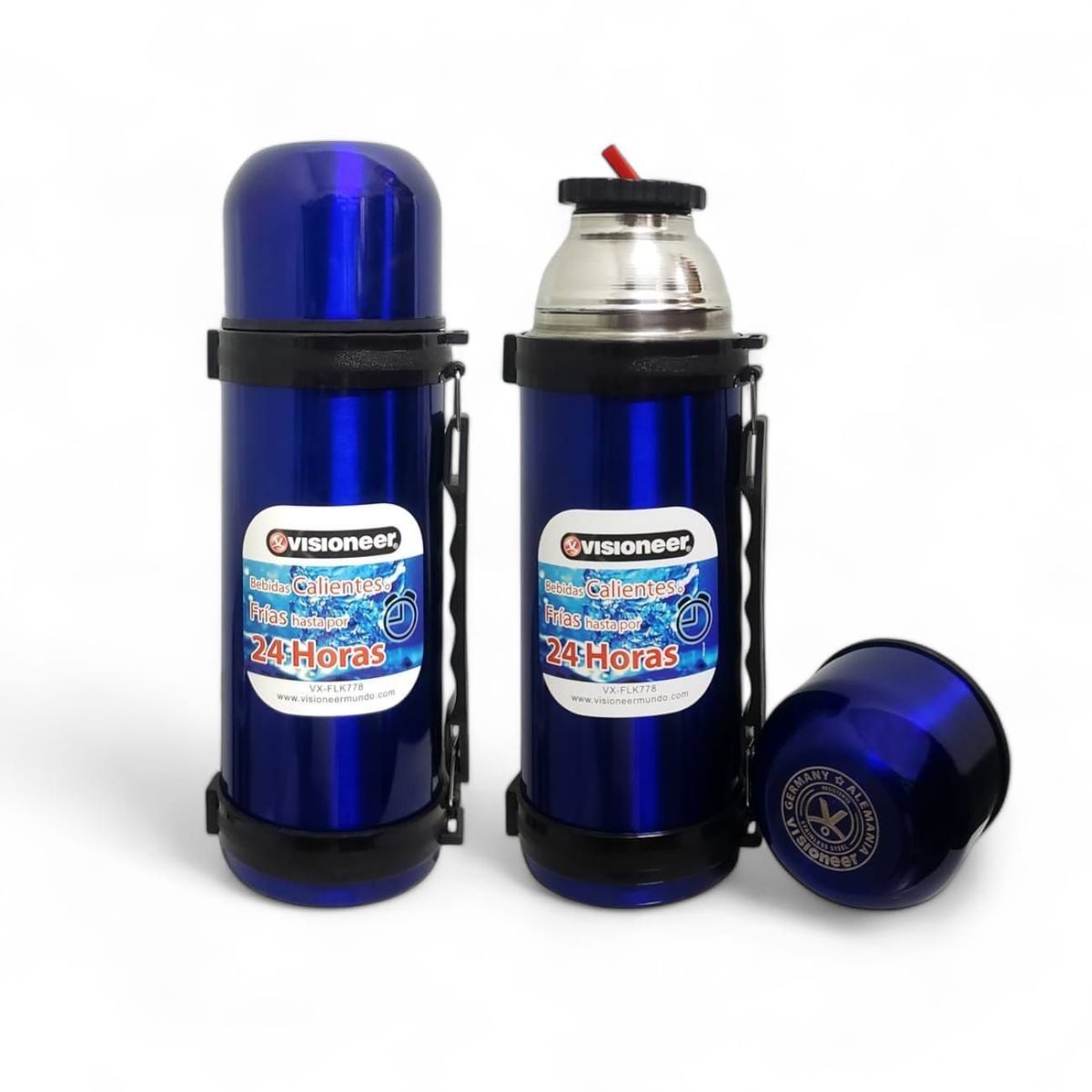GENERICO - Termo de acero inoxidable Visioneer   VX-FLK778 Azul