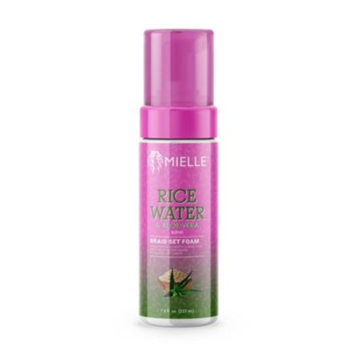 MIELLE - Mousse con agua de arroz y aloe vera 222ml Mielle