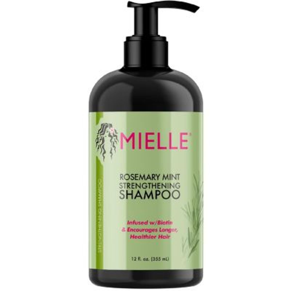MIELLE - Shampoo de Fortalecimiento con Menta y Romero 355ml Mielle