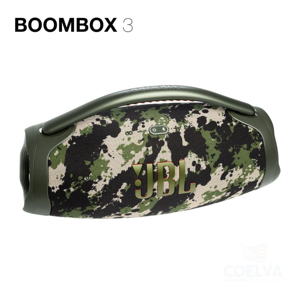 JBL - Parlante Bluetooth JBL BOOMBOX3 con PartyBoost hasta 24 h. - Camuflado