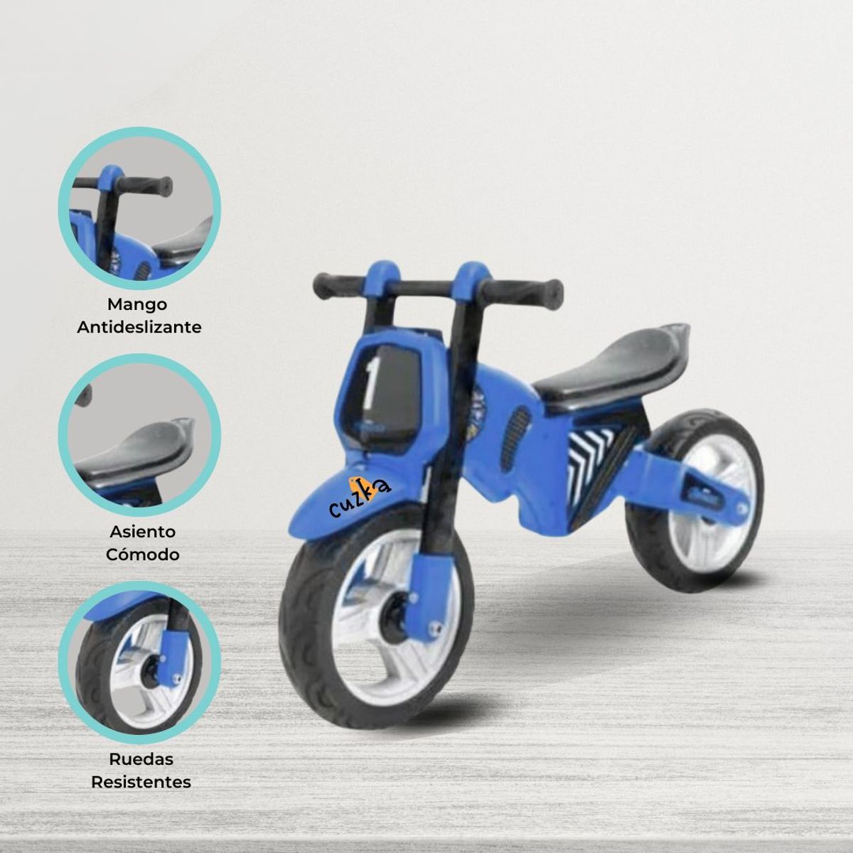 CUZKA - Bicicleta de Balance para Niños «ZERO» Blue