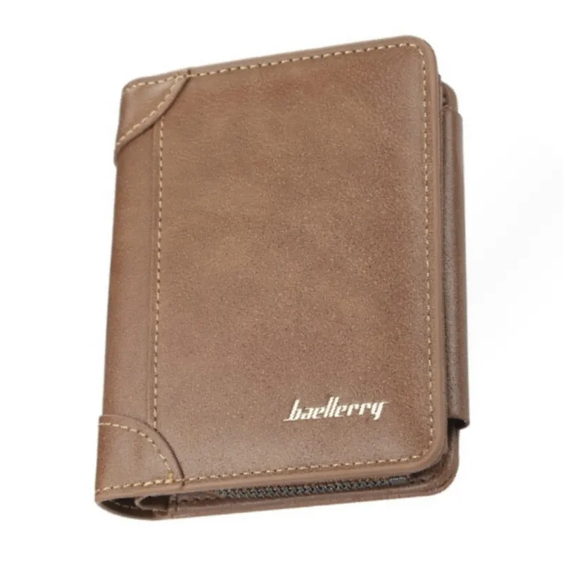 BAELLERRY - Billetera de Cuero Vegano PU de Tres cuerpos D9159