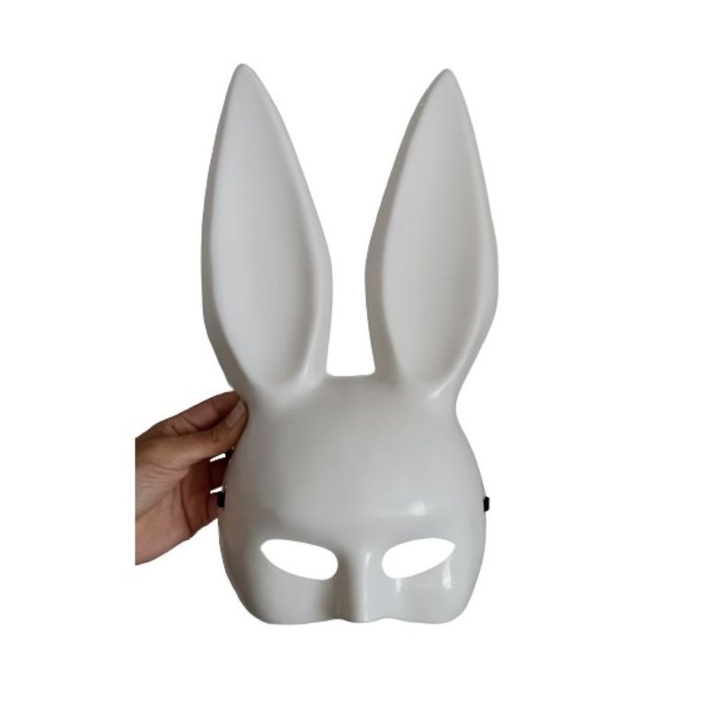 GENERICO - Máscara blanca  antifaz conejita disfraz Halloween
