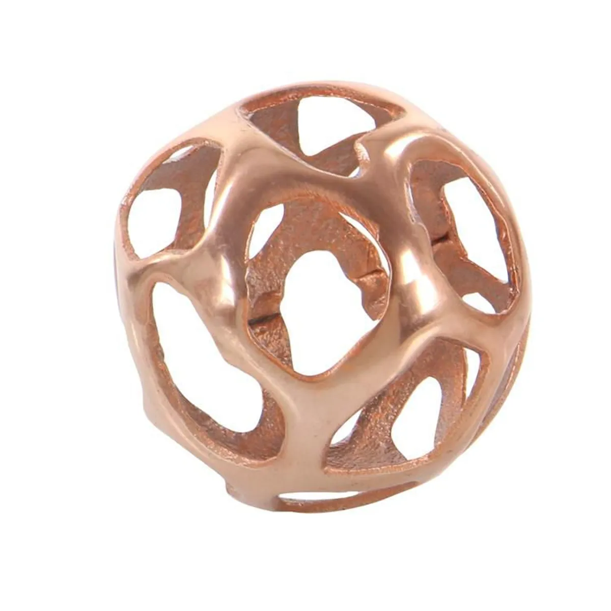 GENERICO - Esfera Calada De Metal Dorado Rosa S