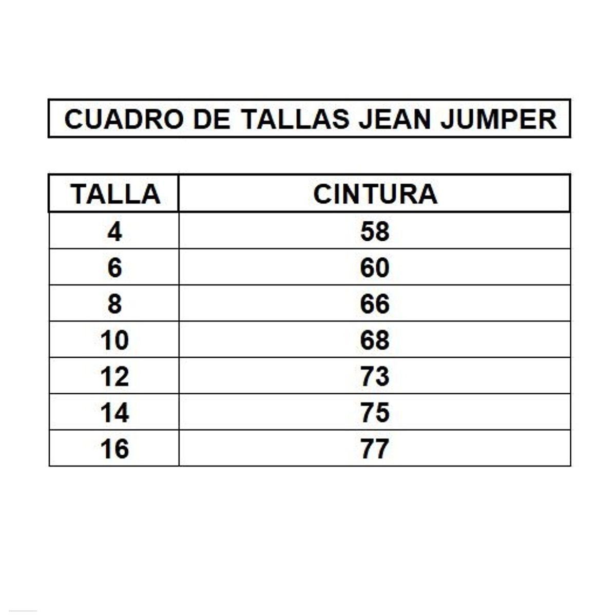 GENERICO - Jumper Jean de niña