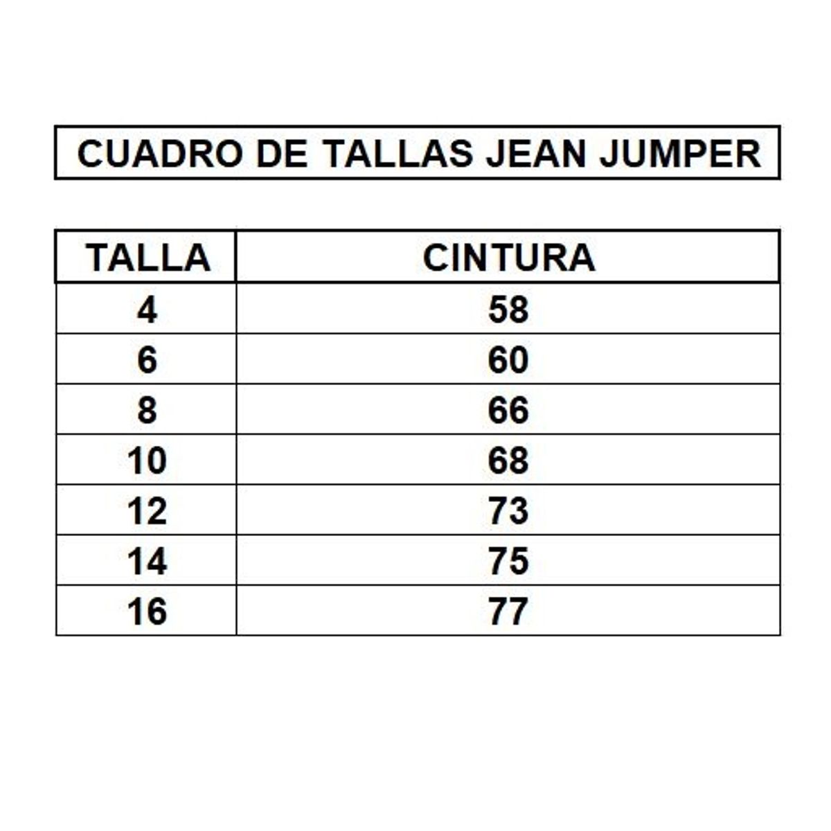 GENERICO - Jumper Jean de niña