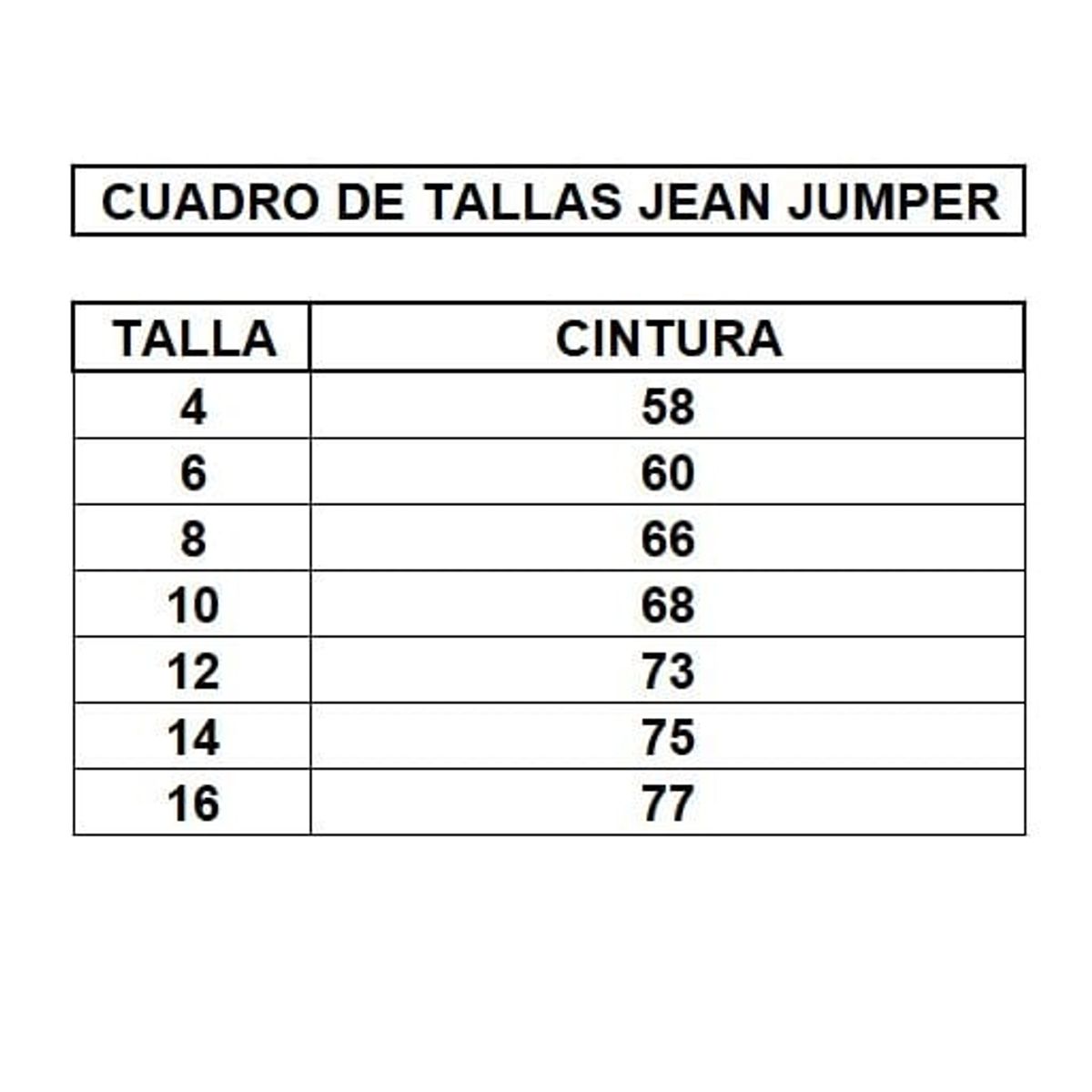 GENERICO - Jumper Jean de niña