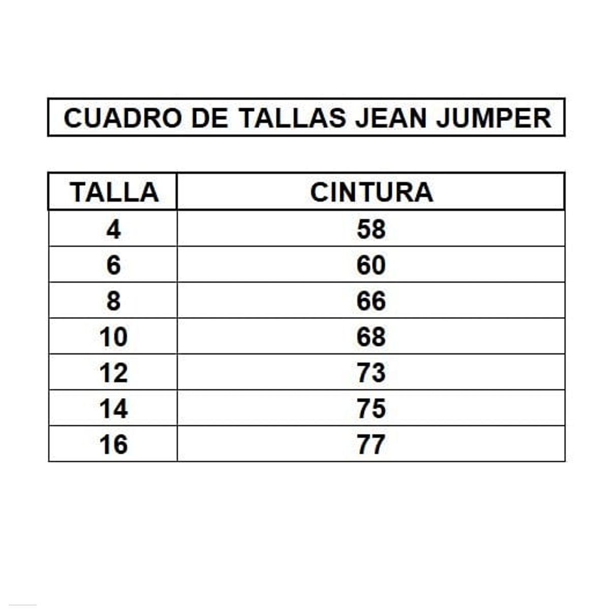 GENERICO - Jumper Jean de niña