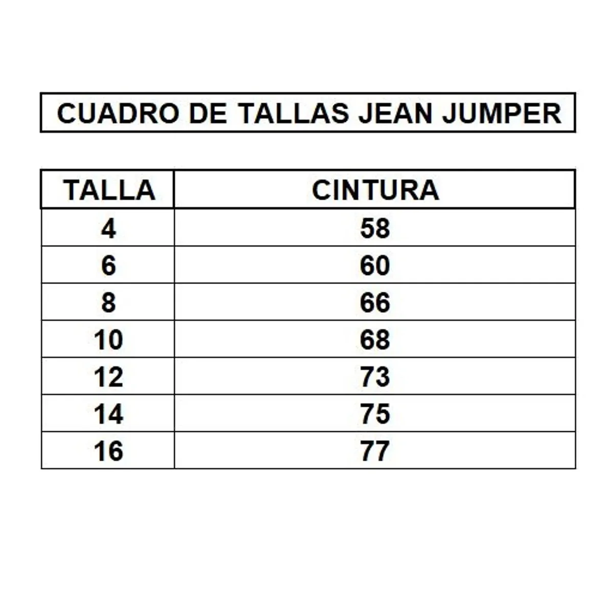 GENERICO - Jumper Jean de niña